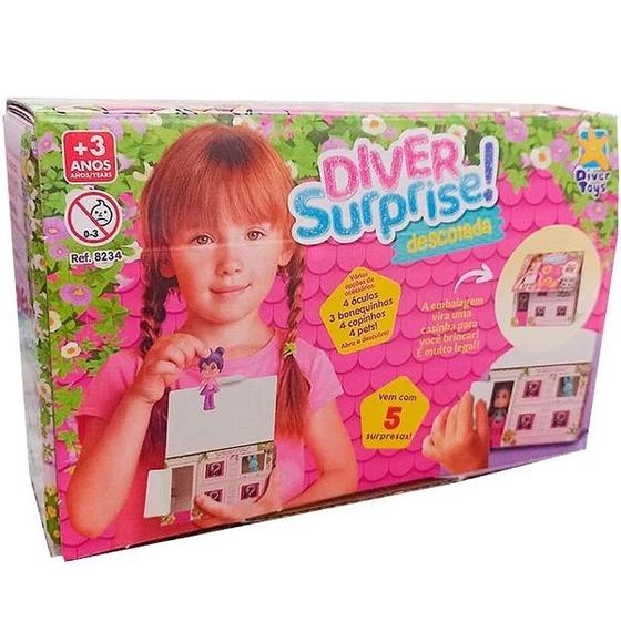 Imagem de Boneca Diver Surprise Mini Descolada com 5 Surpresas Divertoys