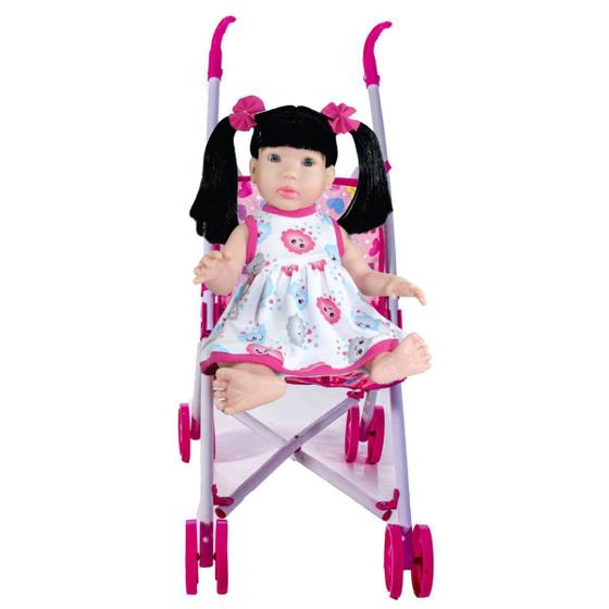 Imagem de Boneca Doll Realist Small 1187 Sid-nyl Com Carrinho Boneca