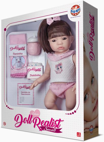 Imagem de Boneca Doll Realist Small Tipo Reborn Com Acessórios