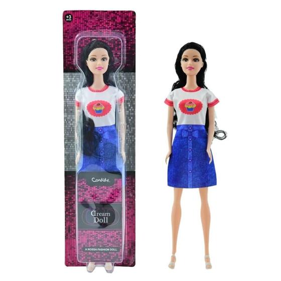 Boneca Dream Doll - Fashion Doll - Cabelo Preto - Candide - Bonecas ...