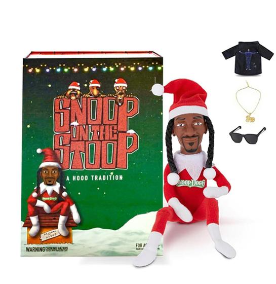 Imagem de Boneca Elf Snoop on a Stoop 2023 - Com Camiseta, Óculos de Sol e Corrente