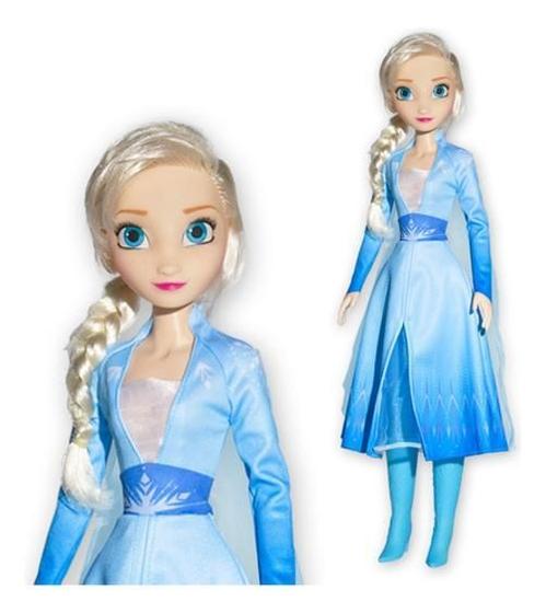 Imagem de Boneca Elsa Frozen 2 Grande 55 Cm Disney Princesa