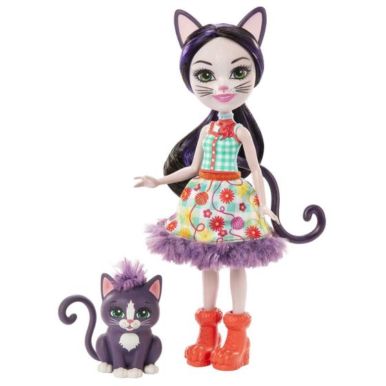 Imagem de Boneca Enchantimals Ciesta Cat & Brinquedo Climber - Para Crianças de 3 a 8 Anos