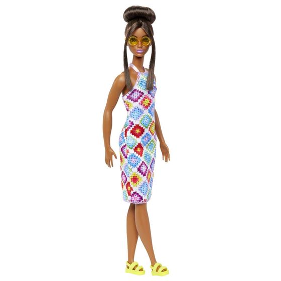 Imagem de Boneca fashion Barbie Fashionistas 210 com cabelo castanho