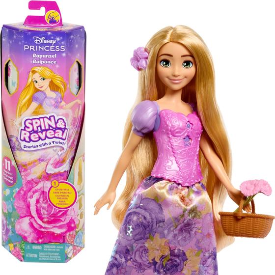 Imagem de Boneca Fashion Disney Princess Rapunzel Mattel - 11 Surpresas