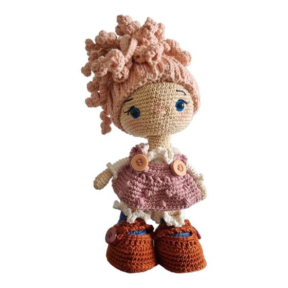 Imagem de Boneca Flor Crochê Amigurumi