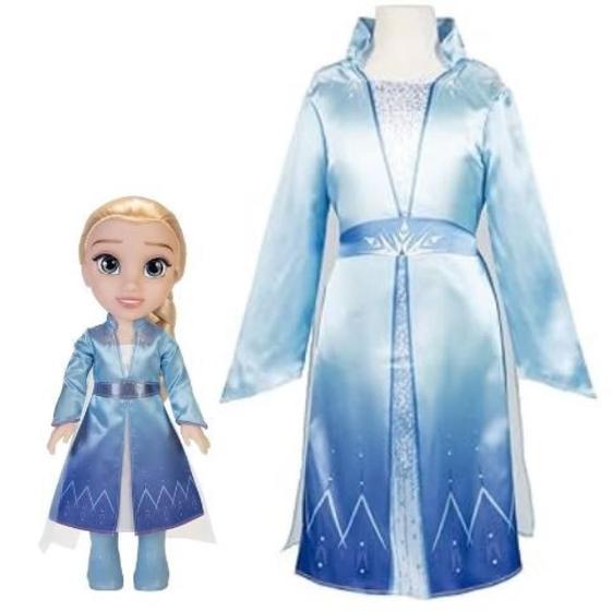 Imagem de Boneca frozen elsa c/ fantasia infantil   br1937