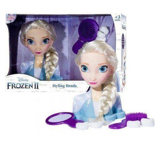 Imagem de Boneca Frozen Styling Head Elsa R.2040 Baby Brink Novabrink