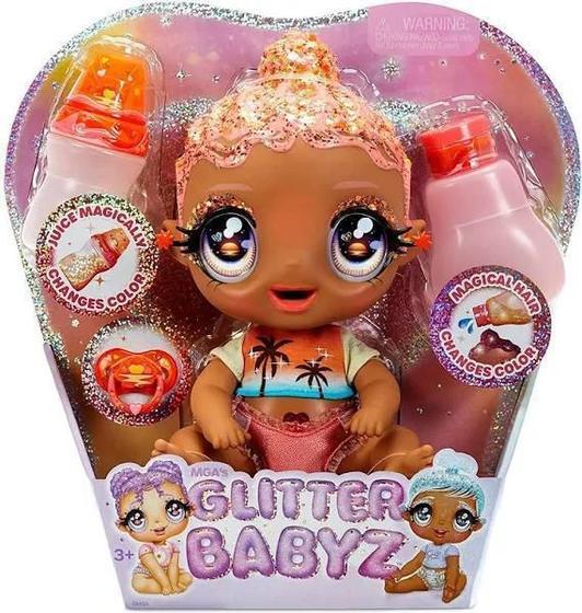 Imagem de Boneca Glitter Babyz Solana Coral - Mga 577294