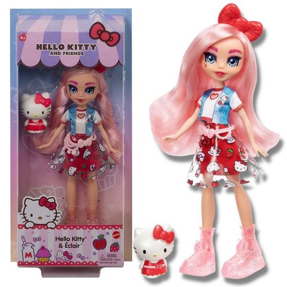 Boneca Hello Kitty 25 cm Figura Hello Kitty e Éclair Mattel - Boneca ...