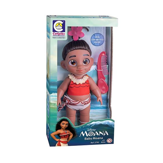 Imagem de Boneca Infantil Moana Baby Pequena Cotiplas - 2790