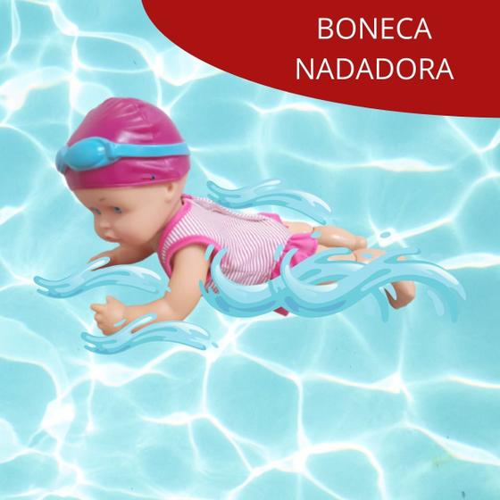 Imagem de Boneca infantil natação interativa bw170