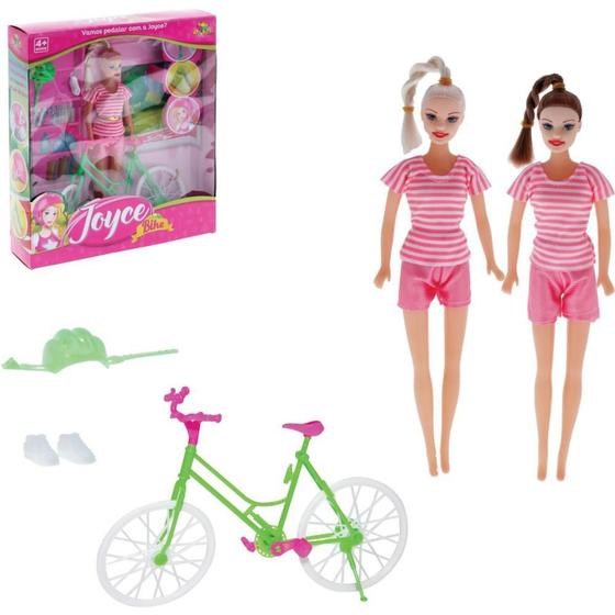 Imagem de Boneca Joyce com Bicicleta e Acessórios