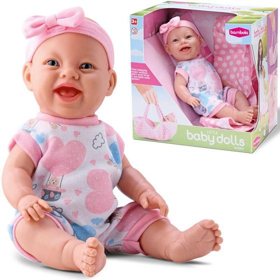 Imagem de Boneca little baby dolls passeio com bolsa na caixa - BAMBOLA