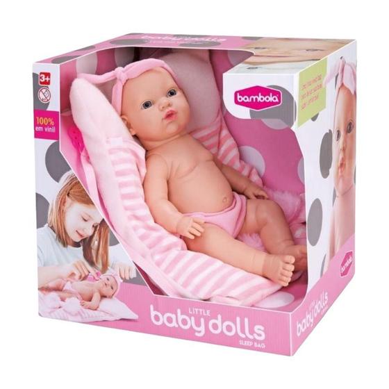 Boneca Little Baby Dolls Sleep Bag - Bambola Menor preço em Boneca Little Baby Dolls Sleep Bag - Bambola