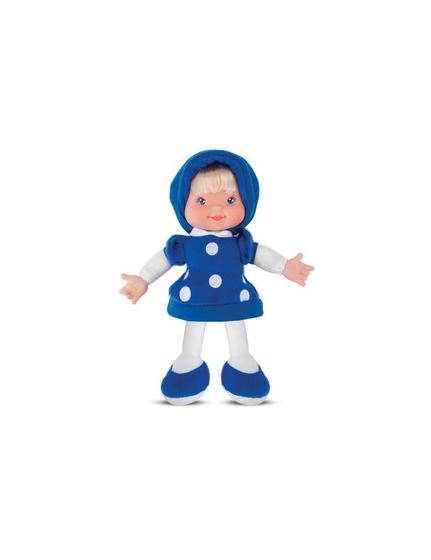 Imagem de Boneca Little Baby Fashion Azul 28 Cm Antialérgica