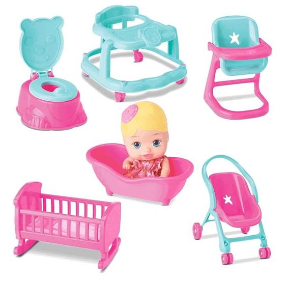 Boneca Little Dolls Casinha Divertoys Boneca Bebê Magazine Luiza