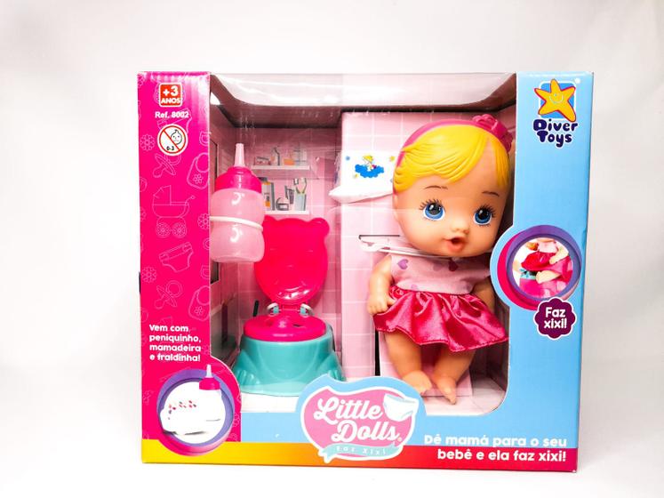 Boneca Little Dolls Faz Xixi Diver toys Bonecas Magazine Luiza