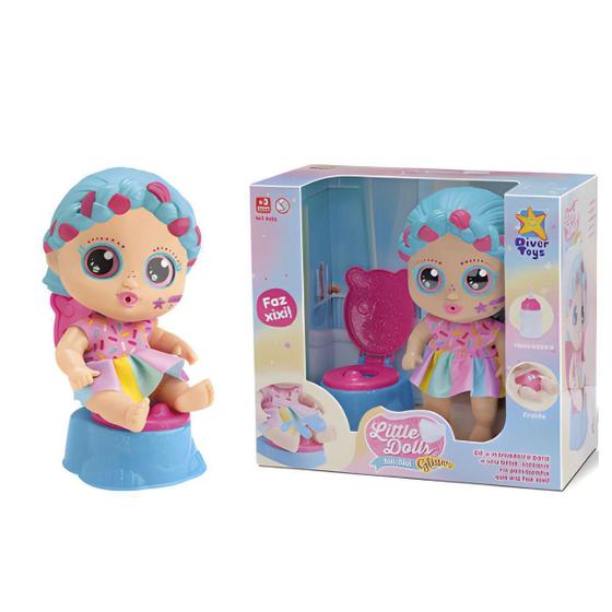 Imagem de Boneca Little Dolls Glitter Privadinha F Xixi - Divertoys