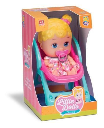 Imagem de Boneca Little Dolls - Passeio - Diver Toys 8027