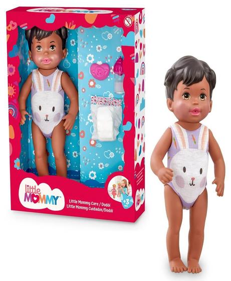 Imagem de Boneca Little Mommy Alive Cuidados Negra Mattel Acessórios