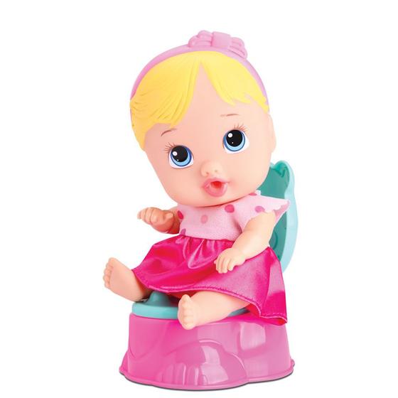 Boneca Loira Little Dolls Faz Xixi! - Divertoys Menor preço em Boneca Loira Little Dolls Faz Xixi! - Divertoys