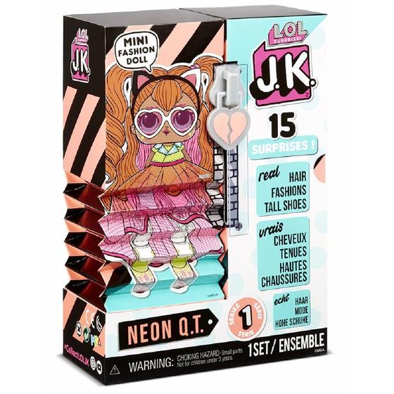 Boneca Lol Surprise Jk Neon Qt 15 Surpresas 8951 Candide Boneca LOL