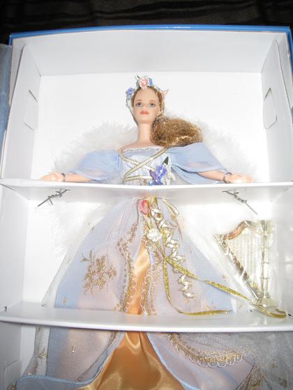 Imagem de Boneca Mattel Barbie Angels of Music Harpist Edição de Colecionador