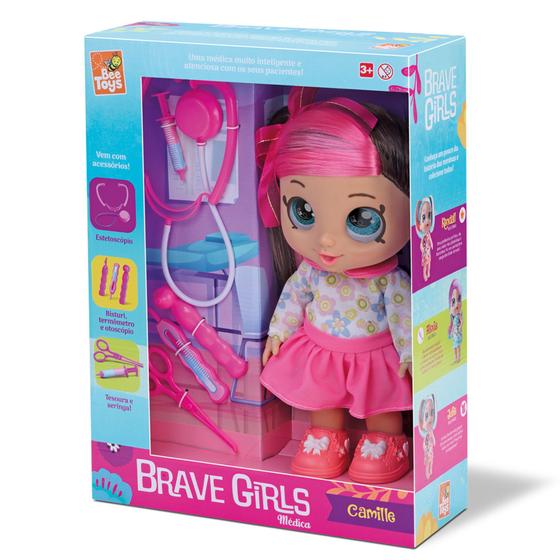 Imagem de Boneca Médica Brave Girls Camille com Acessórios - Bee Toys