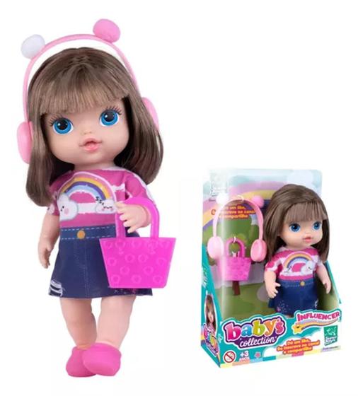 Imagem de Boneca Menina Influencer Influenciadora com Acessórios 27cm - Super Toys