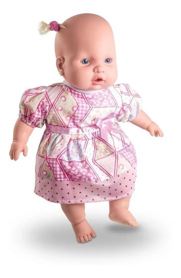 Imagem de Boneca Menina Super Macia Bebê Judy 45cm Milk Brinquedos 468