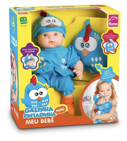 Boneca Meu Bebe Galinha Pintadinha Mini Roma Ref. 5604 é boa?