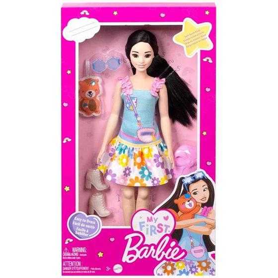 Imagem de Boneca Minha Primeira Barbie com Vestidos e PETS Asiatica Mattel HLL18