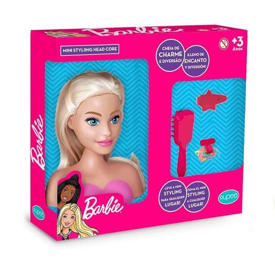 Imagem de Boneca Mini Barbie Styling Head Core - Pupee