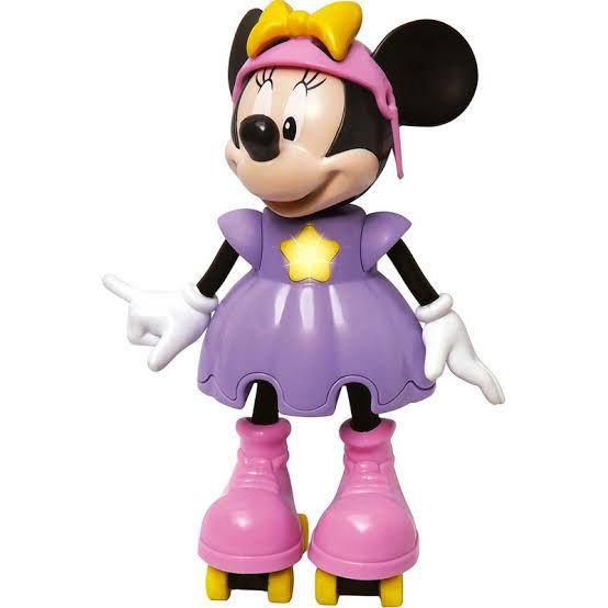 Imagem de Boneca minnie patinadora com som disney - elka