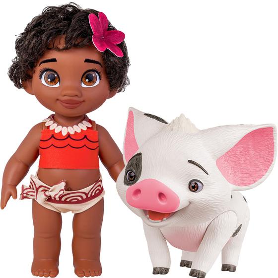 Imagem de Boneca Moana Baby  + Porquinho Puá Disney Original Brinquedo