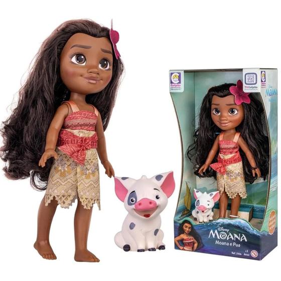 Imagem de Boneca Moana Princesa Disney 36 Cm com Pua