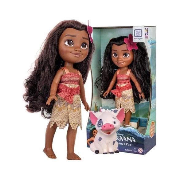 Imagem de Boneca Moana & Pua Cotiplás 30cm 