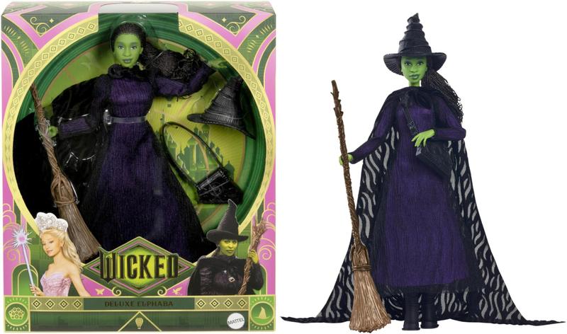 Imagem de Boneca moderna Mattel Universal Wicked Deluxe Elphaba com acc