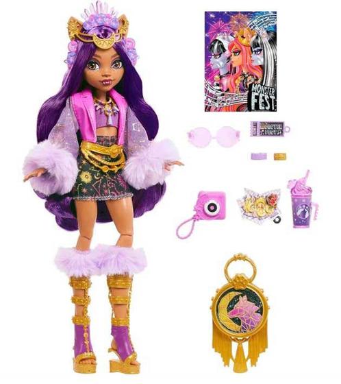 Imagem de Boneca Monster High Clawdeen Wolf High Fest Mattel