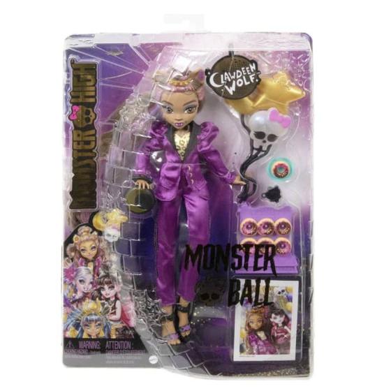 Imagem de Boneca Monster High Clawdeen Wolf Monster Ball - Mattel Hnf69
