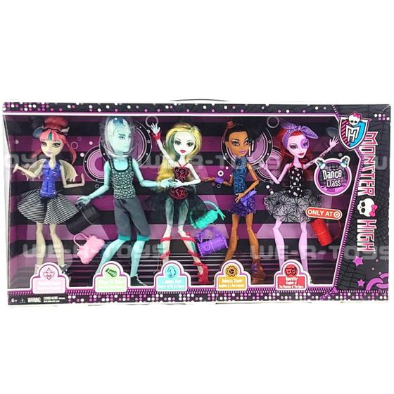 Imagem de Boneca Monster High Dance Class Com 5 Bonecas Mattel