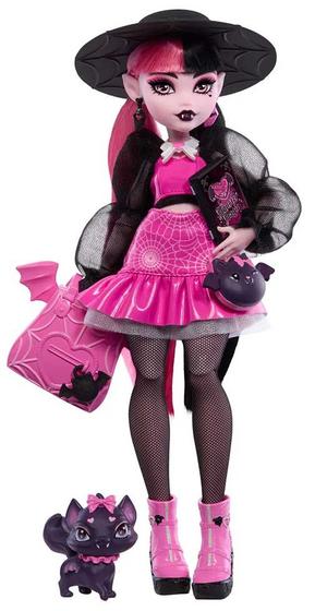 Imagem de Boneca Monster High Draculaura com pet visual novo Mattel