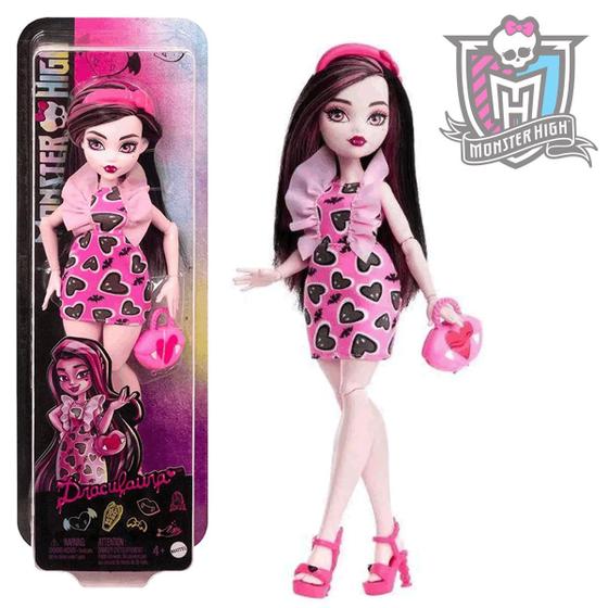 Imagem de Boneca Monster High Draculaura Fashionista com Acessório