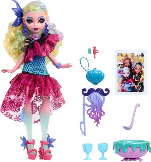 Imagem de Boneca Monster High Monster Ball Lagoona azul com acessórios