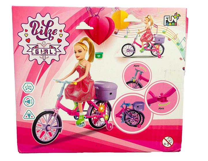 Imagem de Boneca Musical Barbie Ciclista Pedala De Verdade Com Luzes E Sons DIVERSÃO GARANTIDA