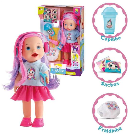 Imagem de Boneca My Little Collection Descolada Com Fone De Ouvidos - Divertoys