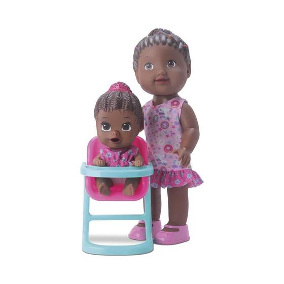 Imagem de Boneca My Little Collection Hora Da Papinha Negra Divertoys