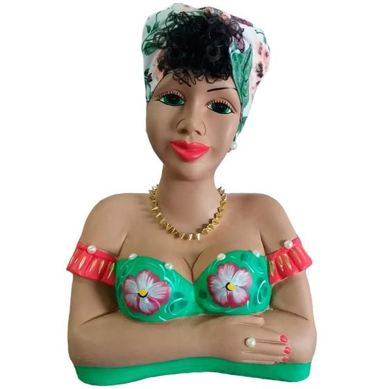 Imagem de Boneca Namoradeira Morena Grande Com Bandana No Cabelo Verde