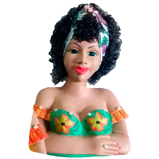 Imagem de Boneca Namoradeira Morena Grande Com Faixa No Cabelo Verde